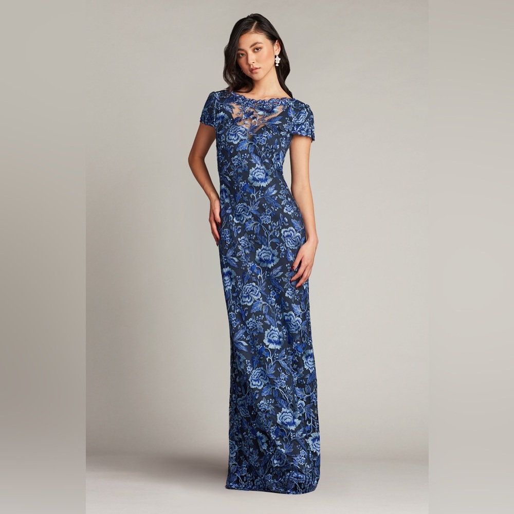 TADASHI SHOJI - ORAN EMBROIDERED TULLE GOWN